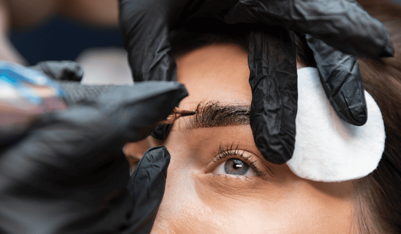 Brow tinting at Bare Skin Waxing