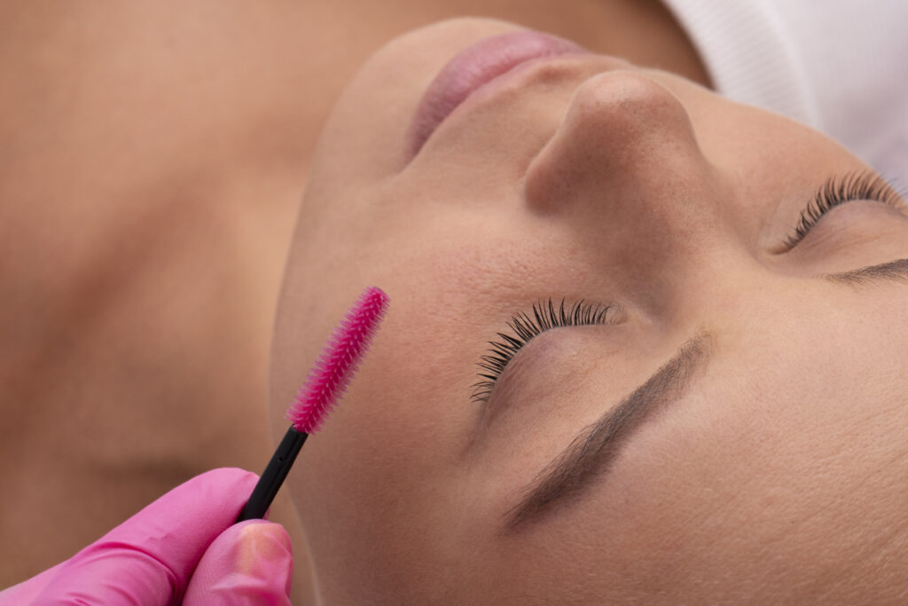 Brow waxing