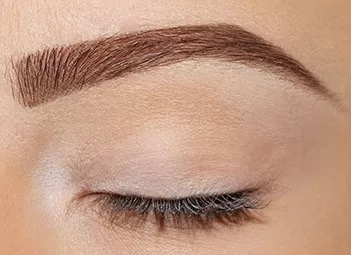 Laminated brow, brushed and set, at Bare Skin Waxing